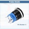 X AUTOHAUX 22mm Car Interior Momentary Push Button Switch Metal