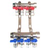 1" 4-Loop/Port Ball Valve Brass Pex Manifold for 1/2"" Pex