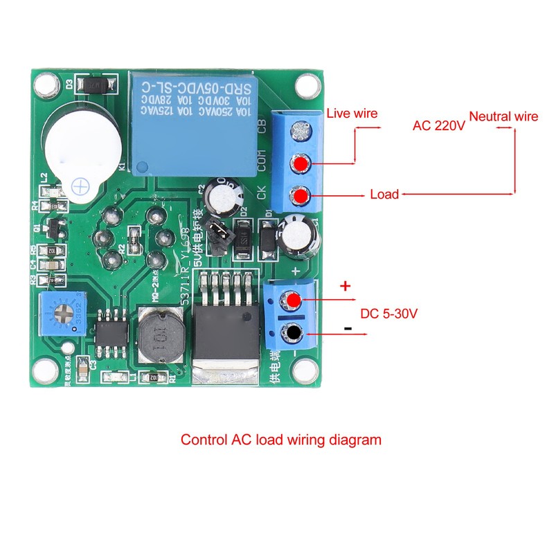 Smoke Sensor Module Switch PVC Light Sound Alarm Smoke Detector