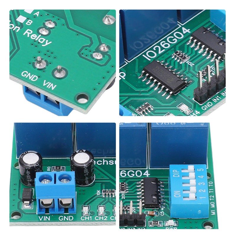 Relay Module DIP 4 Channel Control Board Switch Controller DC