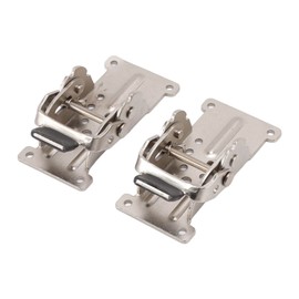 2Pcs Zinc Alloy Folding Hinges, 180 Degree Self Locking Hinge Set for Cabinet Wardrobe Door