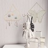 Hanging Jewelry Holder Wall Mounted Metal Mesh Jewelry Display Rack