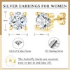 Loutade 925 Silver Stud Earrings, 3 Pairs 925 Sterling Silver