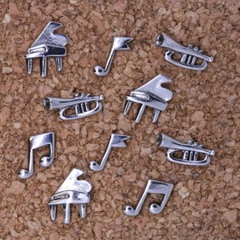 Musical Pushpins - Silver Finish