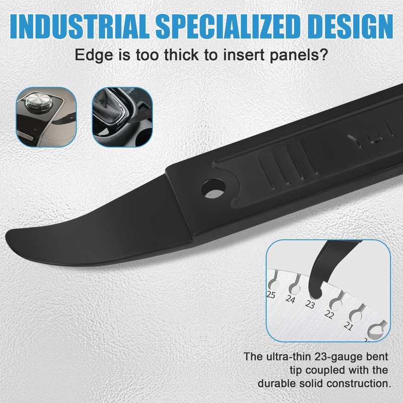 4140 Dual-purpose Steel Pry Bar, Multi-Function Trim Removal Tool for