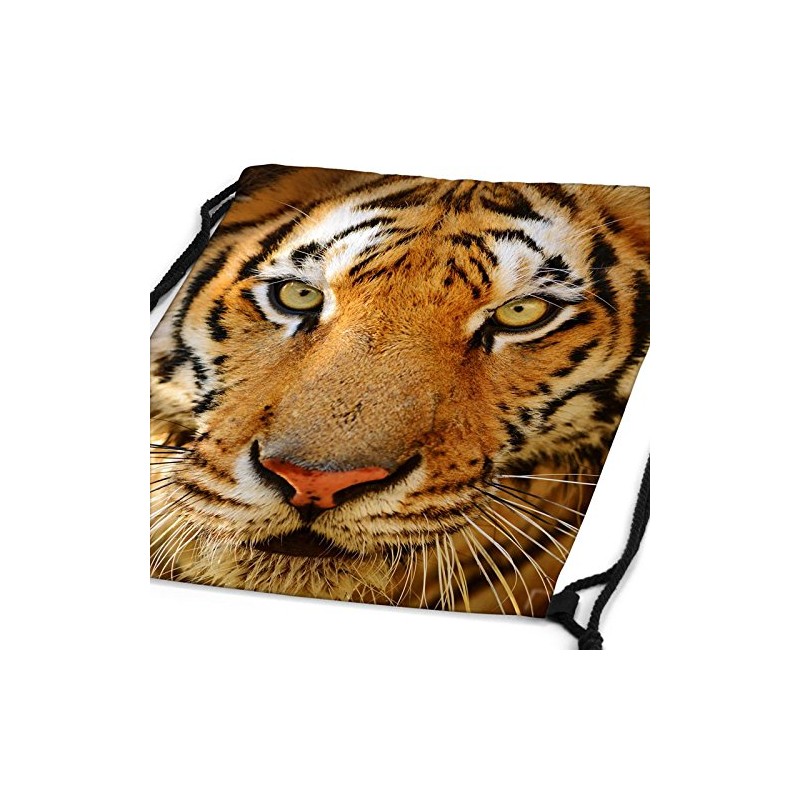 style3 Print Tiger Head Backpack Bag Gym Bag Sports Bag