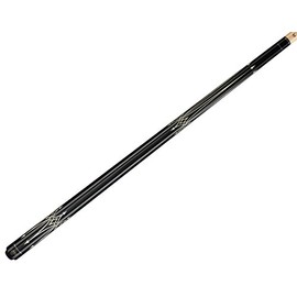 Valhalla VA222 by Viking 2 Piece Pool Cue Stick White on Black 12 Point Transfers High & Low No Wrap 16-21 oz. PLUS Rosin Bag (21)