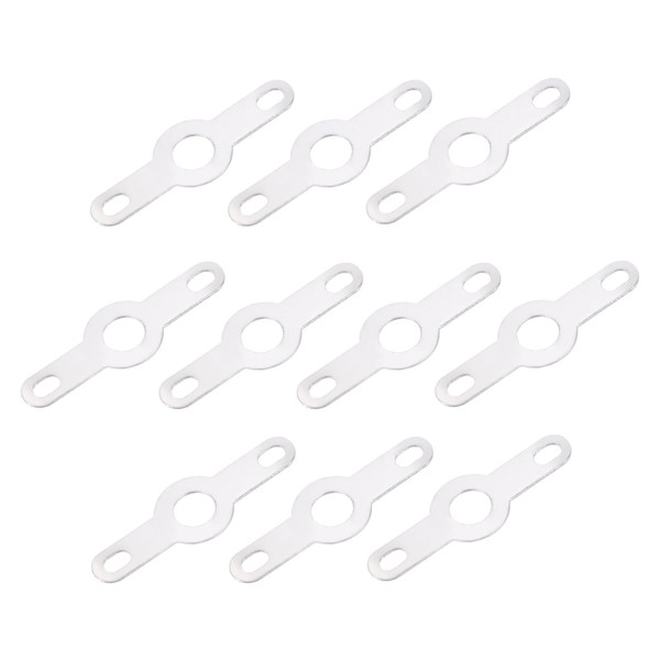 sourcing map PCB Soldering Lug Plate Ring Terminal 3.2mm Double