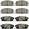 Front and Rear Brake Pads For 2018-2022 Toyota Camry Hybrid