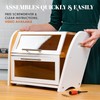 Arise Stylish Bamboo Bread Box for Kitchen Countertop, Extra Large