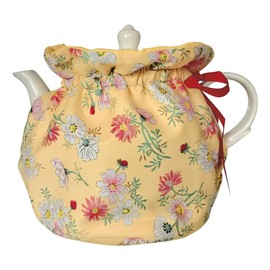 Tea Cosy, Cotton Vintage Floral Teapot Dust Cover Tea Cozies, Kitchen Home Decorative Tea Pots Cozy with Insulation Pad for Housewife, Friend, Mom