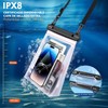 Bolsa Grande Impermeable para Teléfono Celular,Impermeable con Tira De Sellado,Bolsa