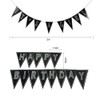 SUNBEAUTY DIY Banner Letters Garland Black Alphabet Numbers Bunting Party