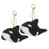 Alasum Killer Whale Plush Keychain Set of 2 Sea Animal