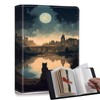 RMJKXQZG Small Photo Album 4x6 60 Pockets 240 Photos with Strong Elastic Band HD Black Cover for Baby, Wedding, Family, Cat The Starry Night