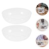 Lurrose 2pcs Weighing Pan Food Weighing Bowl Weigh Boats Digital