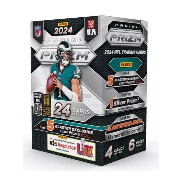 2024 Panini Prizm Football Blaster Box (24 Cards/Box) (Lazer) Look