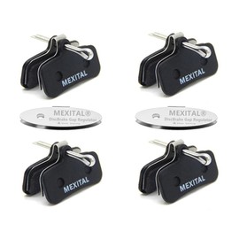MEXITAL 2 Pairs of Bicycle Disc Brake Pads for Shimano Saint BR-M810 M820 XTR BR M9120, Zee BR-M640 MT420 MT501 MT520, Deore XT BR M8020 M6120 SLX, Tektro HD M745 735 725 725 7 50 TRP G-Spec,Quadiem