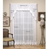 Today's Curtain Plymouth Classic Battenburg Applique Sheer Window Panel, 84-Inch,