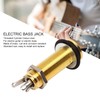 1/4 Inch 6.35 mm Brass Mono Guitar Bass Barrel Jack