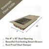 Sierra Grates Precision Flow 4"x 10" Steel Floor Register -