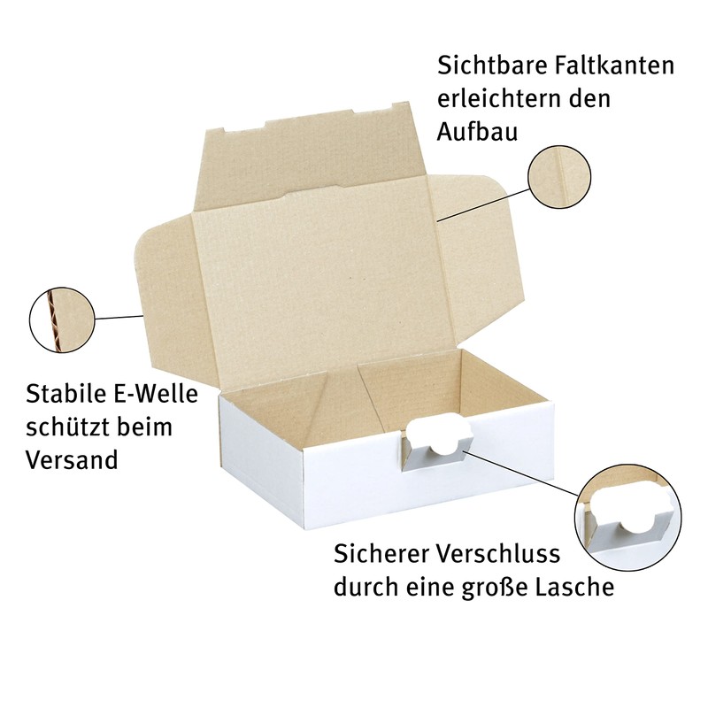 50 Maxi Letter Boxes 160 x 110 x 50 mm