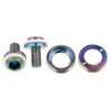 Wanyifa Titanium M8x15mm Bicycle Crank Arm Fixing Bolt with Cap