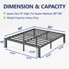 Furnitui Furnitui 14 Inch High Metal Queen Bed Frame, Platform