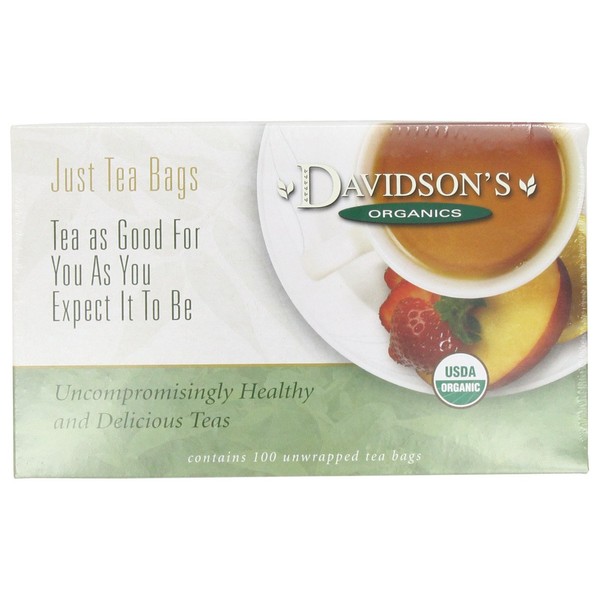 Davidson's Organics, White Peony, 100-count Unwrapped Tea Bags