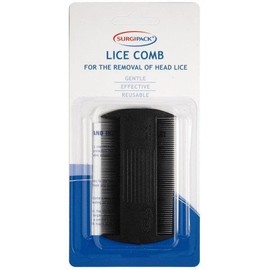 Surgipack 9120 Lice Comb for Removal Head Lice, Black