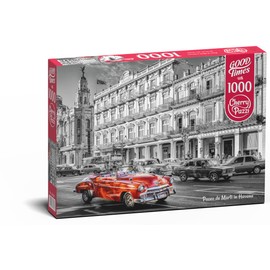 CherryPazzi Paseo de Marti in Havana Puzzle - 1000 Pieces Premium Puzzle for Adults and Teenagers with Vibrant Colours, Engage with Family and Friends, Unique Gift, 70.1 x 50.0 cm