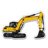 Excavator - 5" Vinyl Sticker - for Car Laptop I-Pad