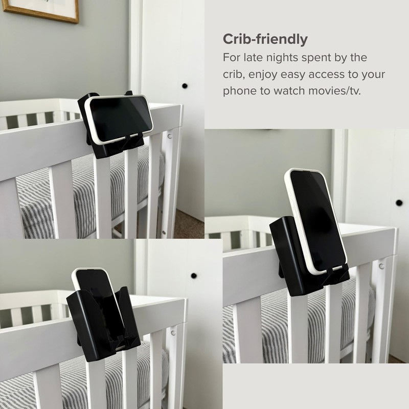 VersAttach BunkDoc Bedside Phone Holder for Bunk Beds, Lofted Beds,