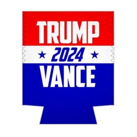 1 Piece - Modern Trump Vance 2024 Campaign Election Standard Neoprene Drink Can/Bottle Cooler Sleeve