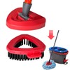 1 Pack Scrub Brush Head with 1 Pack Mop Base