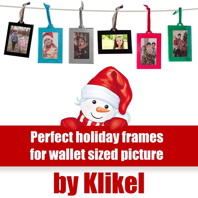 Klikel Picture Frames Ornament - Silver Small Hanging Picture Frames