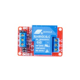 KNACRO DC 5V 30A 1 Channel Relay Module High Low Level Trigger with Optocoupler Isolation Load DC 30V AC 250V 30A for PLC Automation Equipment Control Industrial Control (1-CH 5V Red)