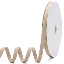 Pieaary - Cinta de terciopelo camel de 3/8 pulgadas x 20 yardas, cinta de terciopelo de doble cara para envolver regalos, manualidades hechas a mano, para hacer lazos, decoración de Navidad y boda