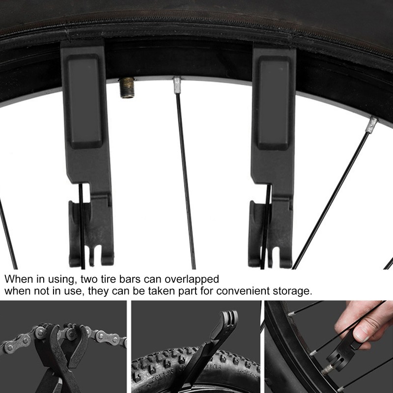 2pcs Bicycle Tyre Lever Bike Tire Pry Bar Chain Plier