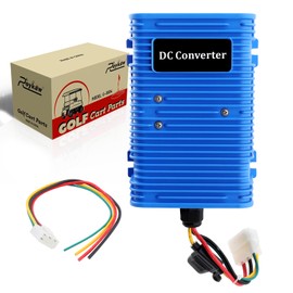 Roykaw Golf Cart Voltage Reducer Regulator,36 or 48V to 12V DC Converter,30A/350Watt, Universal Compatible with EZGO, Club Car, Yamaha and Most Golf Carts