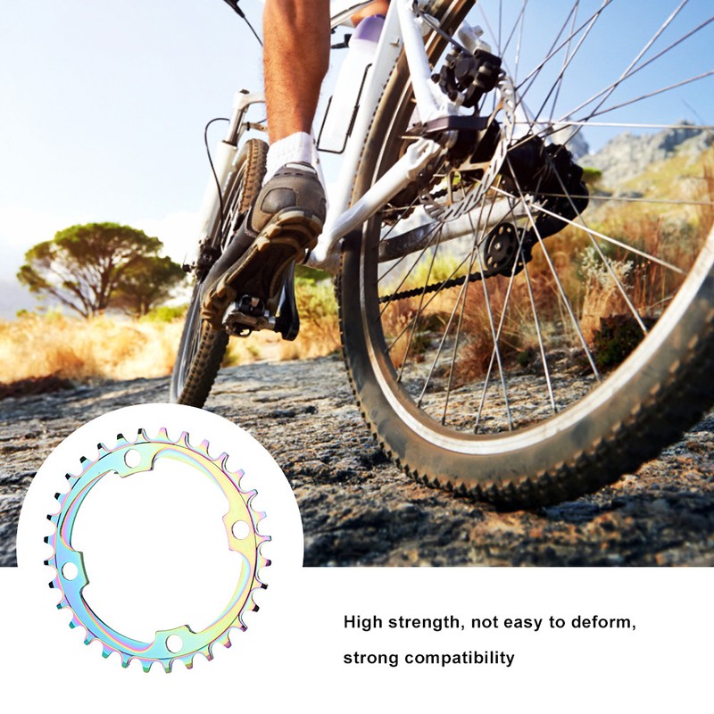 Aluminum Alloy Hollow Integral Single Speed Bike Crank Ring Chain