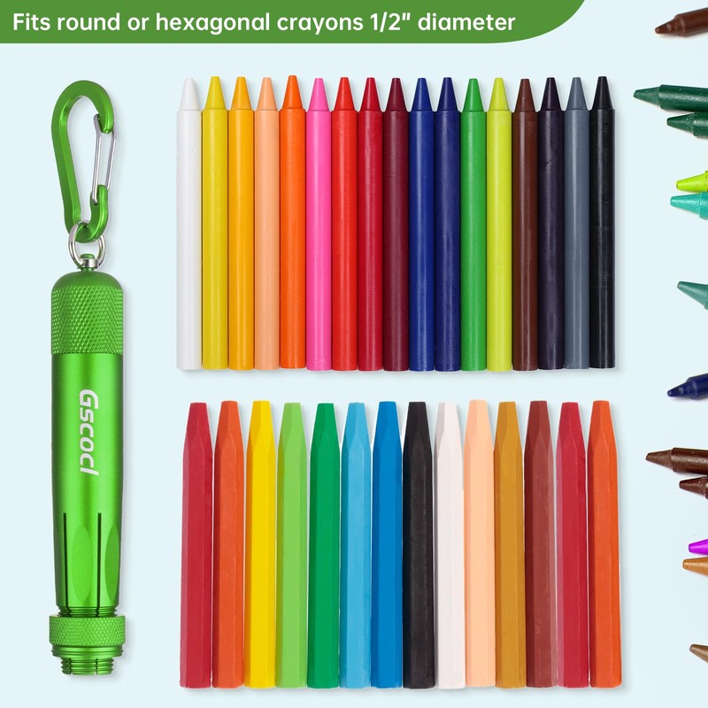 Gscocl Lumber Crayon Holder for 1/2" Round or Hexagonal Crayons,