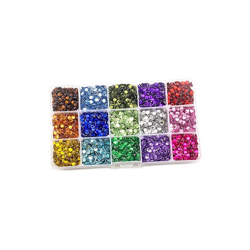 Summer-Ray 5mm Assorted Colour Rhinestones in Storage Box Set #2