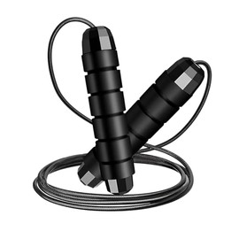 Raganet, Cuerda Para Saltar Profesional Azul Speed Rope De Alto Rendimiento, Rodamientos De Precisión 360°, Cable De Acero Recubierto Ajustable 3 m, M