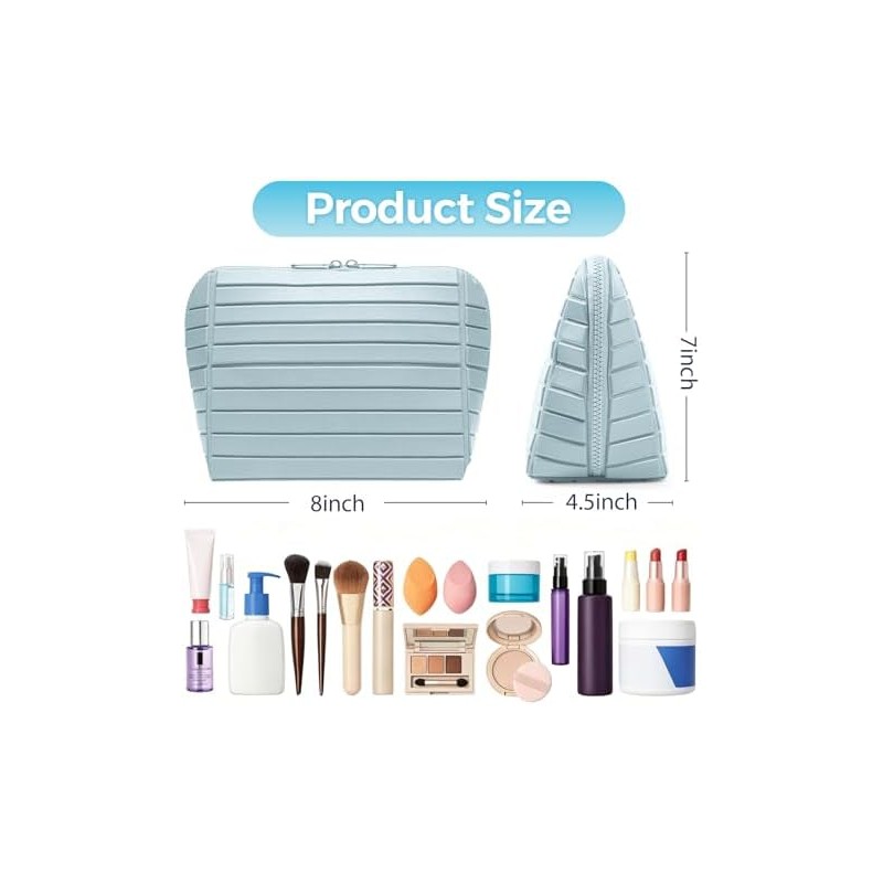 Makeup Brush Holder Travel, Compact Lightweight Accessory for Travel and