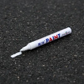 Plumon Bco Pintura Marcador Letras Llantas Moto Carro Llanta
