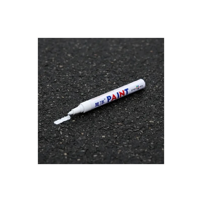 Plumon Bco Pintura Marcador Letras Llantas Moto Carro Llanta