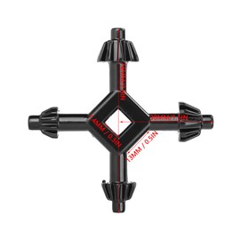 Drill Chuck Key, 4-Way Chuck Key, 4-Way Multifunctional Steel Chuck Key, Fit 4-in-1 Drill Chuck Key for Most Drills and Power Tools