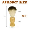 8 Pcs Shaving Brushes for Men with Wooden Handle -