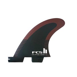 FCS 2 Pyzel PF Air Core Quad Fin Set Black-Shiraz L